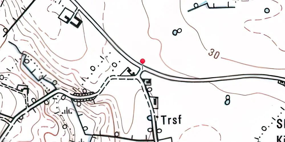 Historisk kort over Gammelby Trinbræt