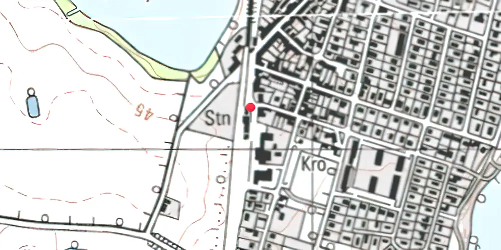 Historisk kort over Borup Station