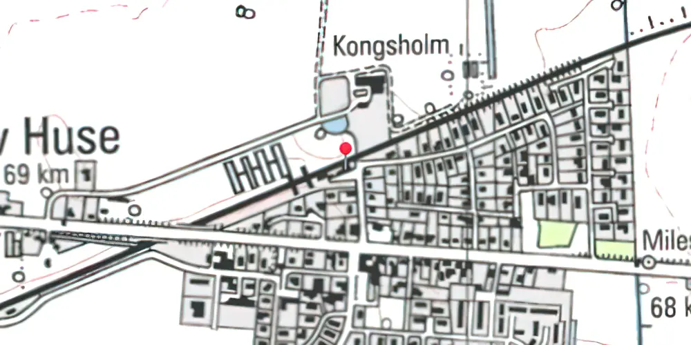 Historisk kort over Fjenneslev Station 