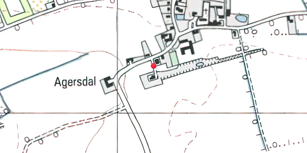 Historisk kort over Onsevig Station