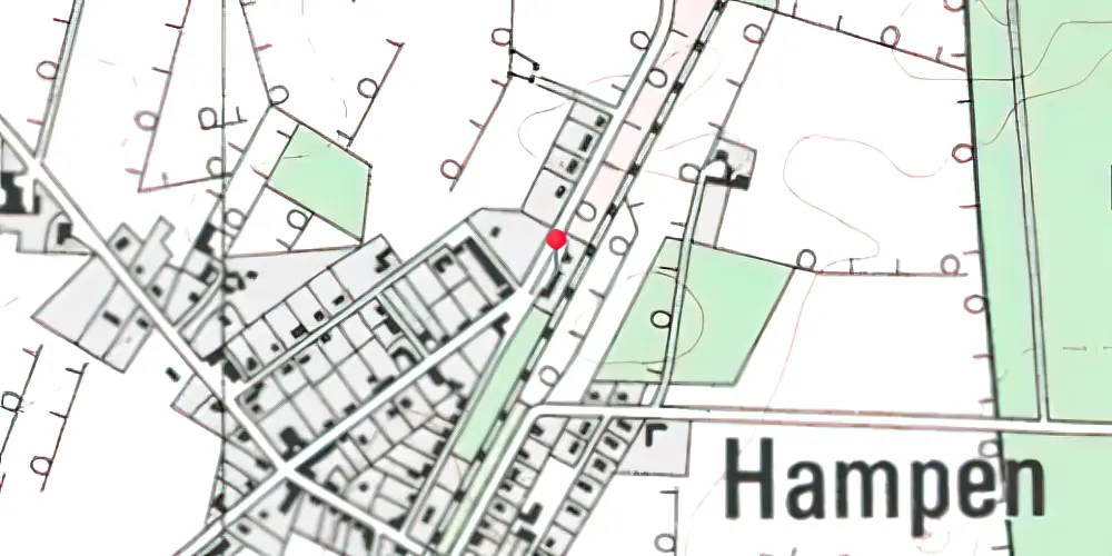 Historisk kort over Hampen Station 