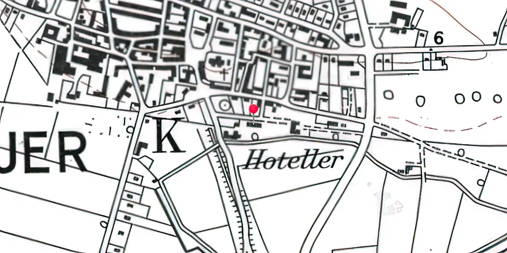 Historisk kort over Højer Station