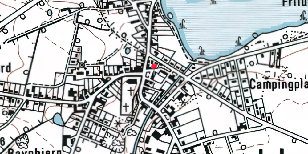 Historisk kort over Jels Station