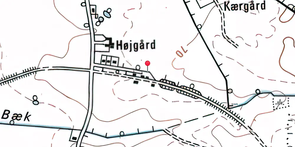 Historisk kort over Jordrup Station