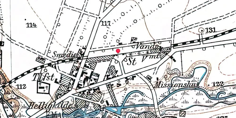 Historisk kort over Karup Station