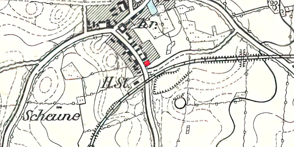 Historisk kort over Ketting Station 