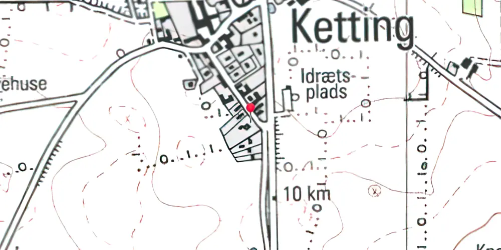 Historisk kort over Ketting Station