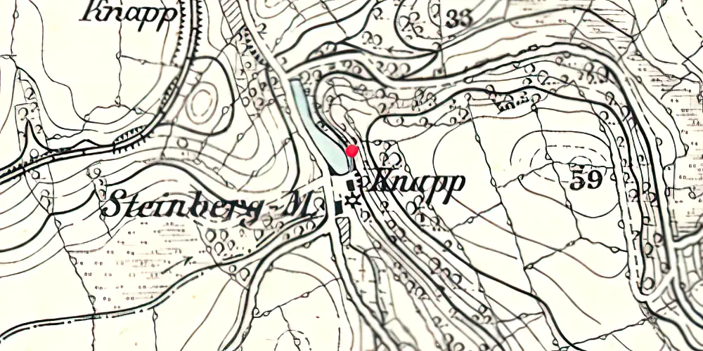 Historisk kort over Knappen Stationskro 