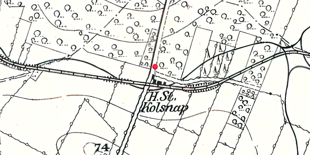 Historisk kort over Kolsnap Station