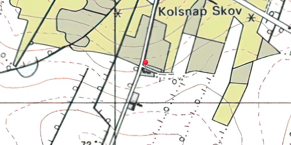 Historisk kort over Kolsnap Station