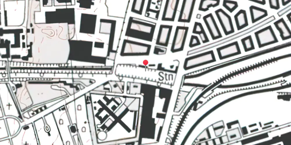 Historisk kort over Enghave Station 