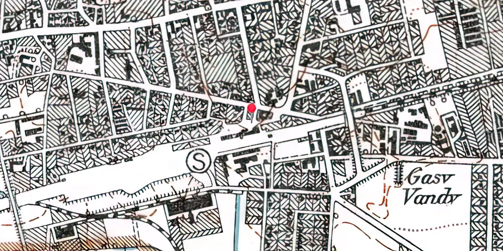Historisk kort over Glostrup Station