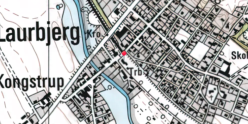Historisk kort over Laurbjerg Station 