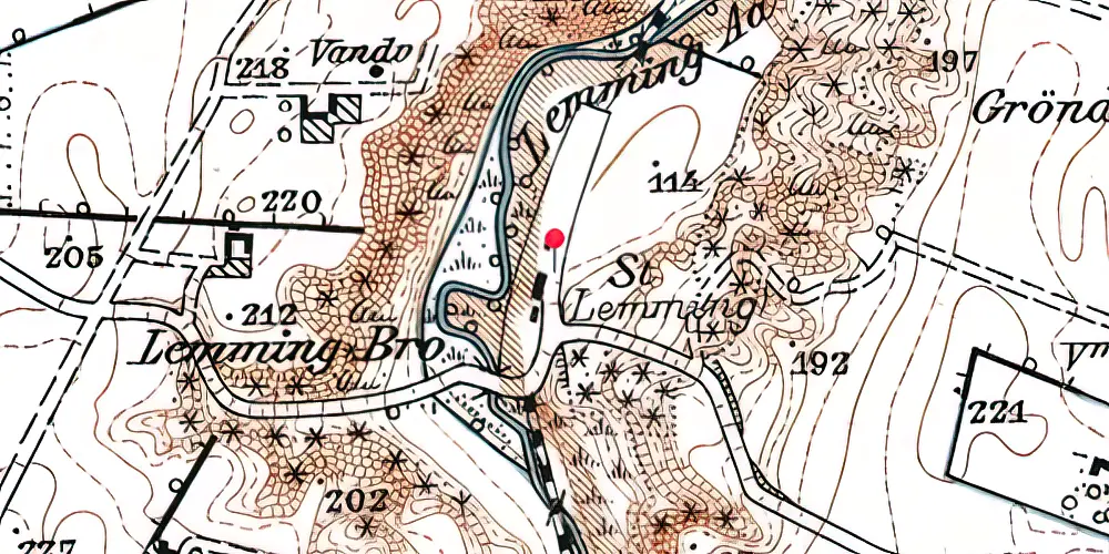 Historisk kort over Lemming Station