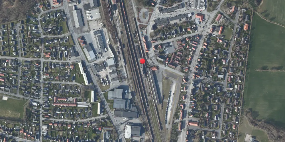 Historisk kort over Padborg Station 