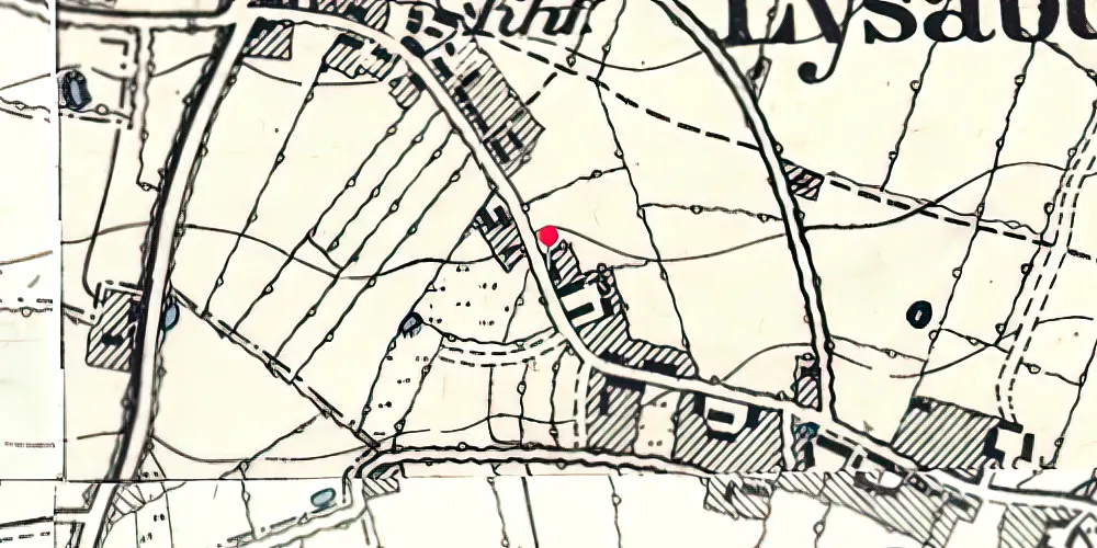 Historisk kort over Lysabild Station