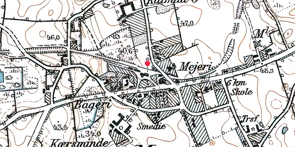 Historisk kort over Marstrup Station