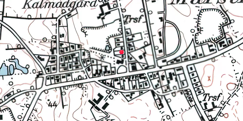 Historisk kort over Marstrup Station