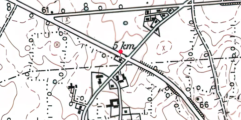 Historisk kort over Moltrup Station