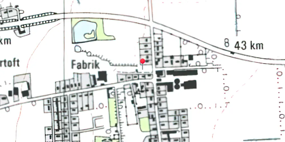 Historisk kort over Møgeltønder Station