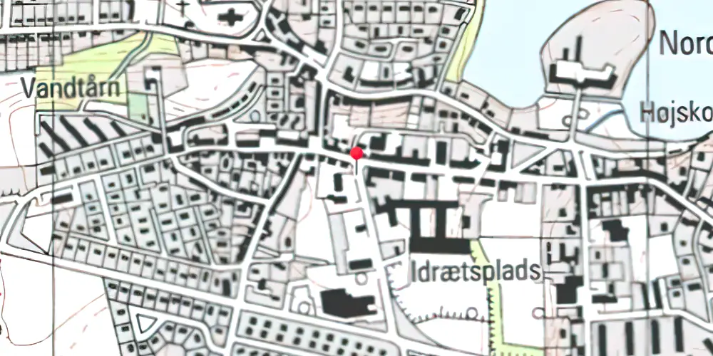 Historisk kort over Nordborg Amtsbanegård 