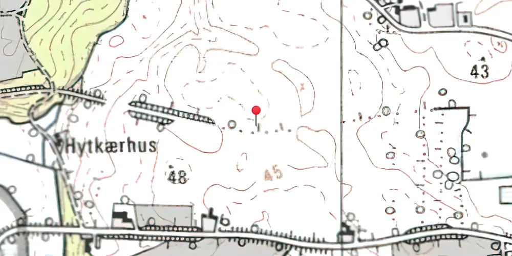 Historisk kort over Pamhule Trinbræt