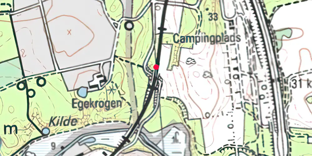 Historisk kort over Ravneholm (Mølleå) Holdeplads 
