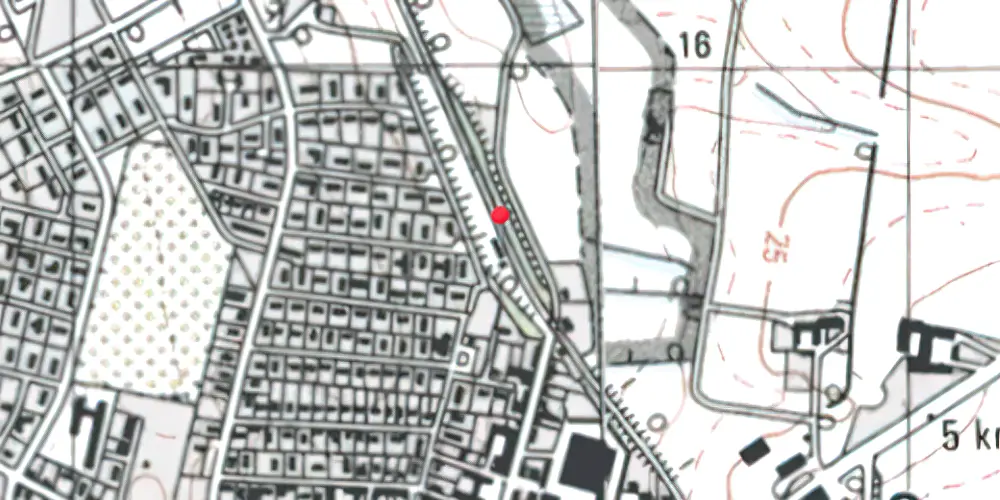Historisk kort over Roslev Station