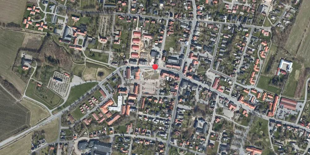 Historisk kort over Rødding Amtsbanegård