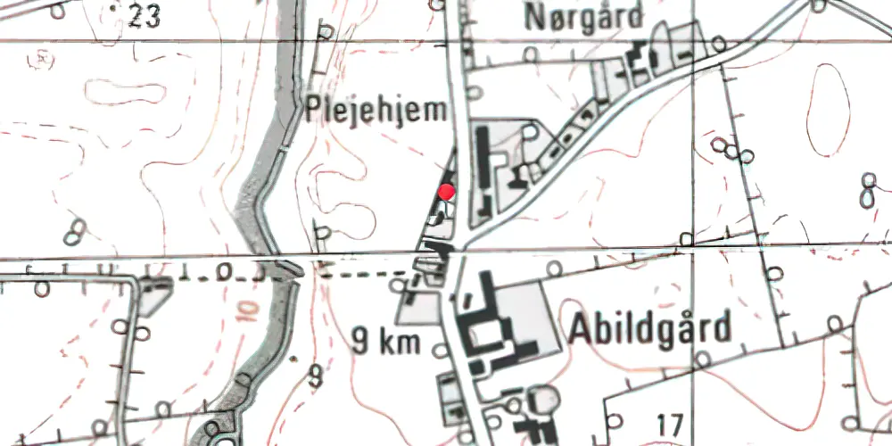 Historisk kort over Sillerup Station 