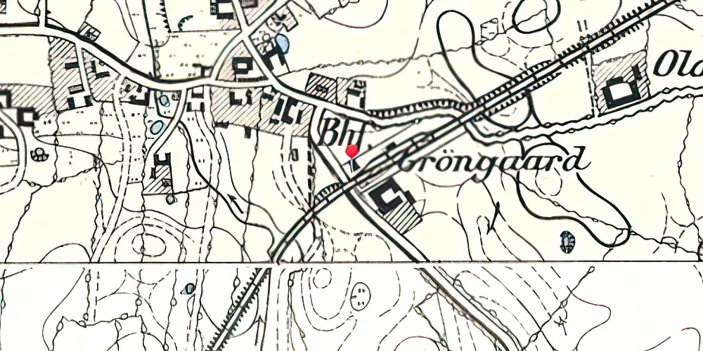 Historisk kort over Simmersted Station