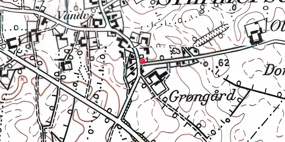 Historisk kort over Simmersted Station 