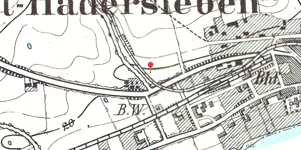 Historisk kort over Simmerstedvej Trinbræt
