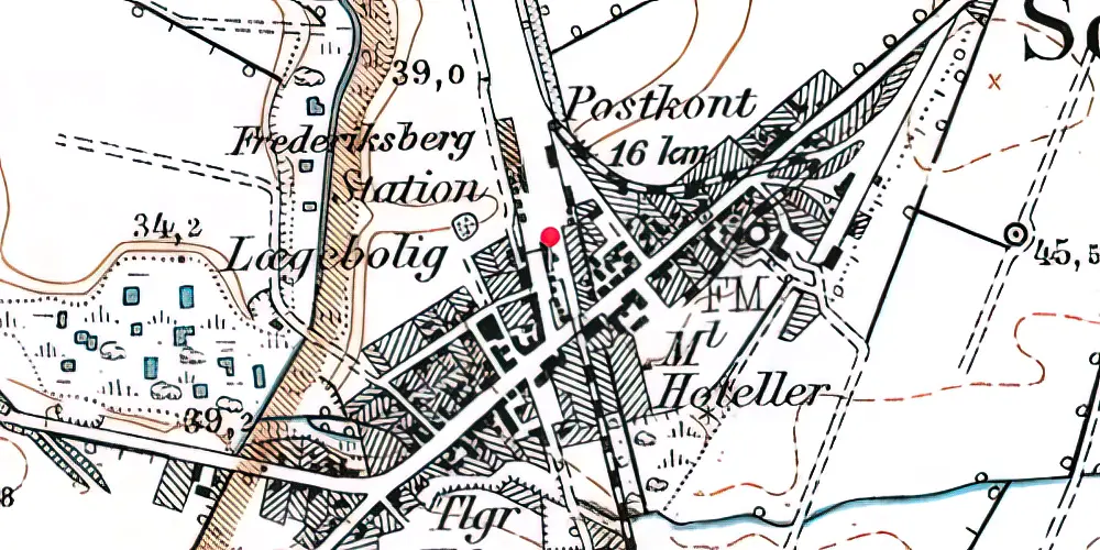 Historisk kort over Sommersted Station