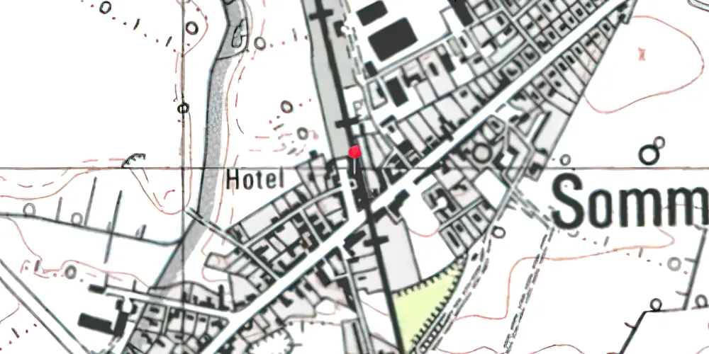 Historisk kort over Sommersted Station [1866-1971]