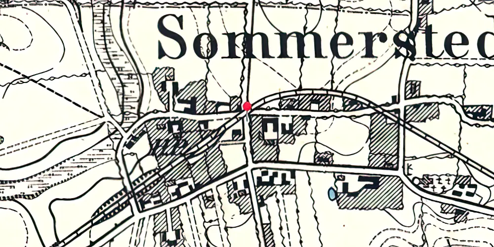Historisk kort over Sommersted By Station 