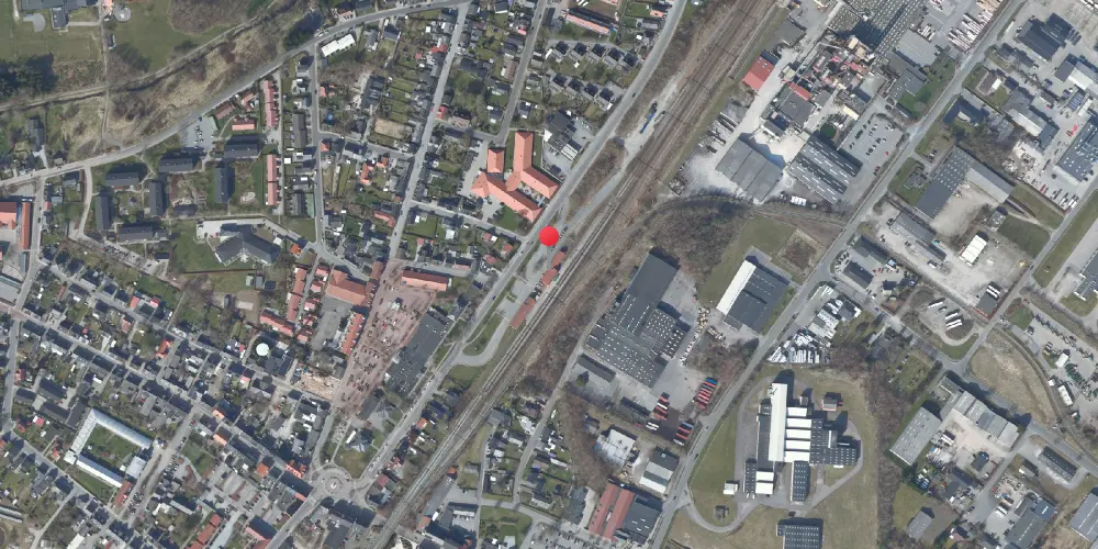 Historisk kort over Vamdrup Station