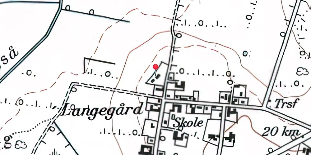 Historisk kort over Strandelhjørn Station