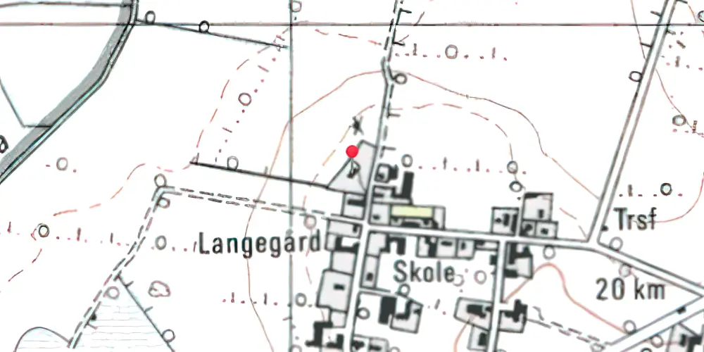 Historisk kort over Strandelhjørn Station