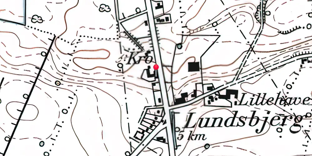 Historisk kort over Stubbæk Stationskro