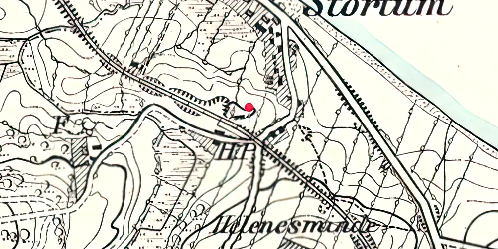 Historisk kort over Styrt-om Stationskro
