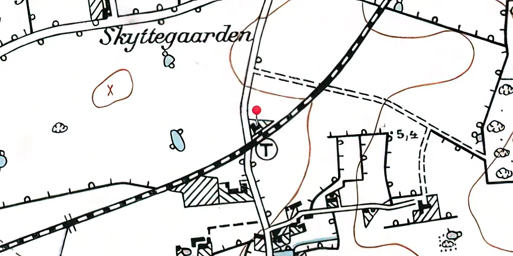 Historisk kort over Sundsmark Station 