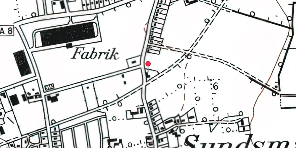 Historisk kort over Sundsmark Station 