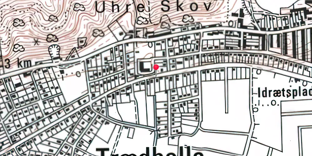 Historisk kort over Svanholm Trinbræt