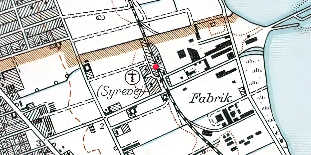 Historisk kort over Syrevej Station