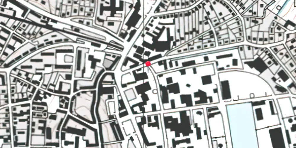 Historisk kort over Aabenraa Nørreport Trinbræt 