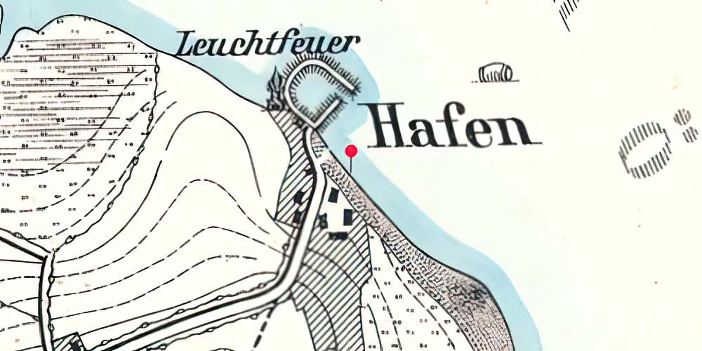 Historisk kort over Aarøsund Havn Station