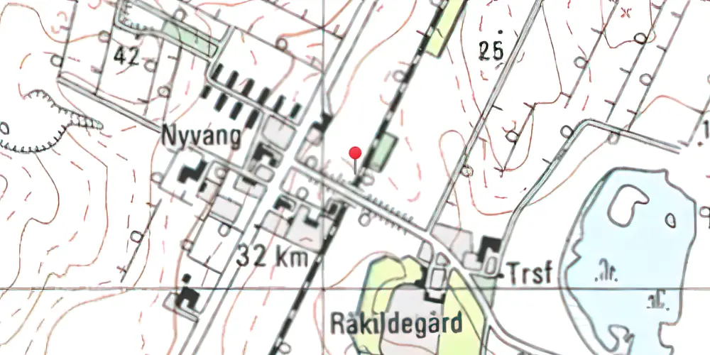 Historisk kort over Annerup Trinbræt 