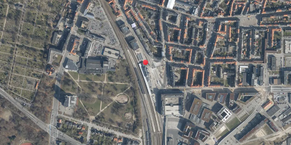 Historisk kort over Aalborg Station