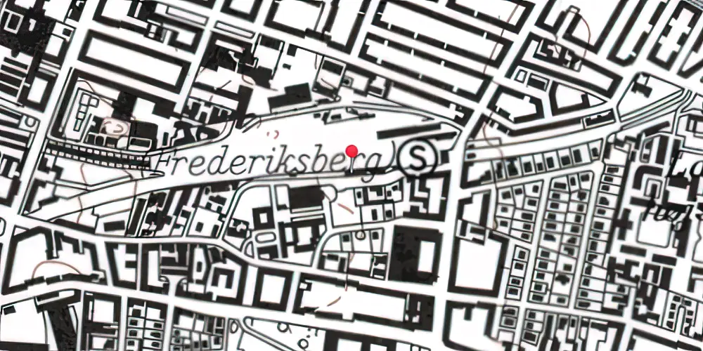 Historisk kort over Frederiksberg Station